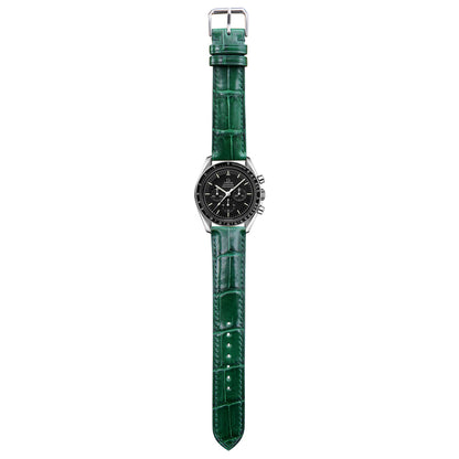 Crocodile Leather Watch Strap - Green