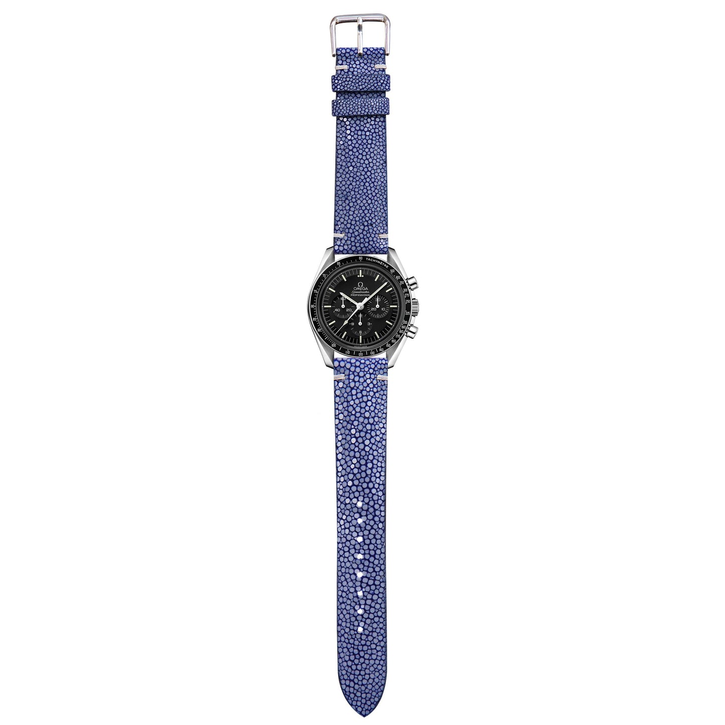 Stingray Leather Watch Strap - Blue