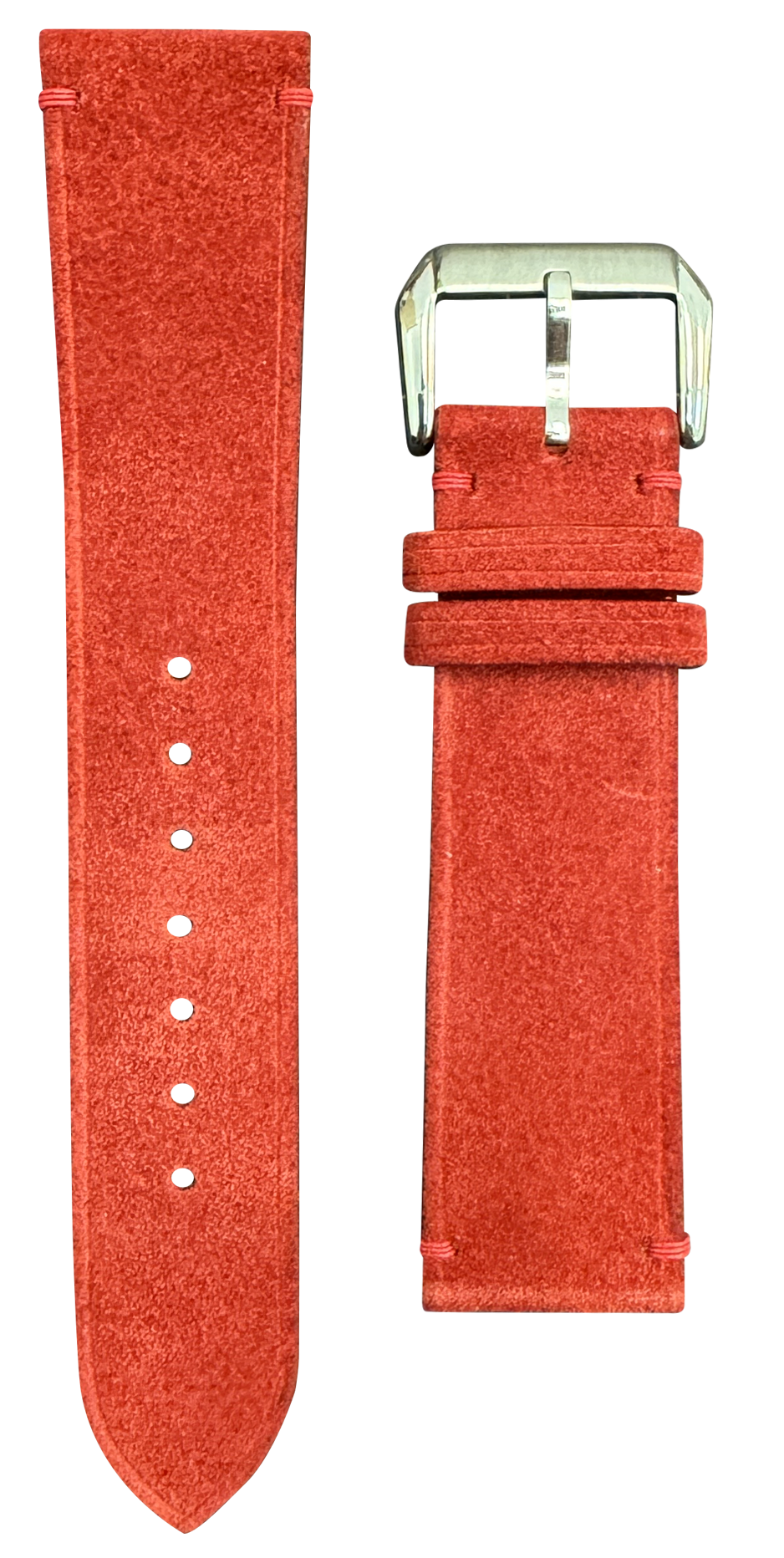 Suede Watch Strap - Red