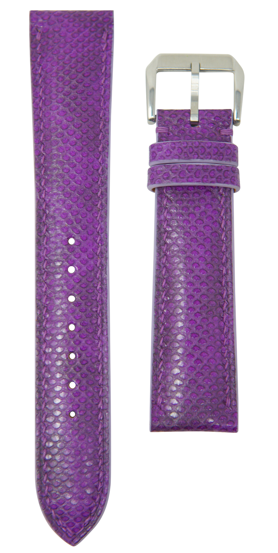 Karung Snake Skin Watch Strap - Purple