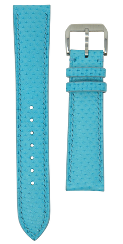 Karung Snake Skin Watch Strap - Tiffany Blue