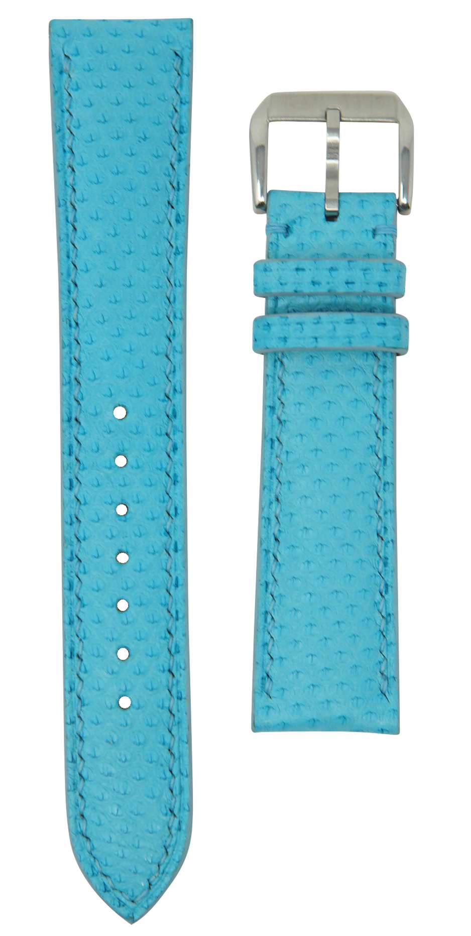 Karung Snake Skin Watch Strap - Tiffany Blue