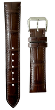 Load image into Gallery viewer, Crocodile Leather Watch Strap - Brown
