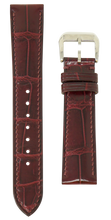 Load image into Gallery viewer, Crocodile Leather Watch Strap - Burgundy
