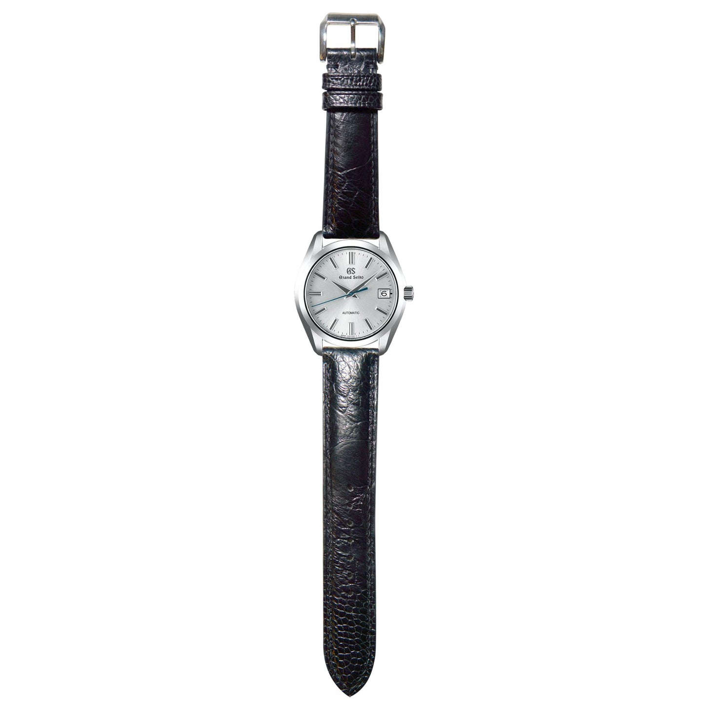 Ostrich Leg Leather Watch Strap - Black