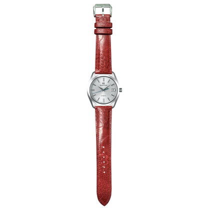Ostrich Leg Leather Watch Strap - Red