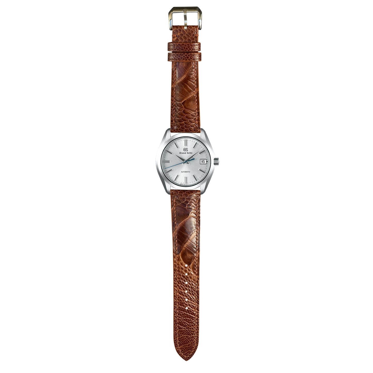 Ostrich Leg Leather Watch Strap - Rooibos Tea
