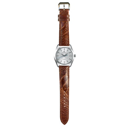 Ostrich Leg Leather Watch Strap - Rooibos Tea