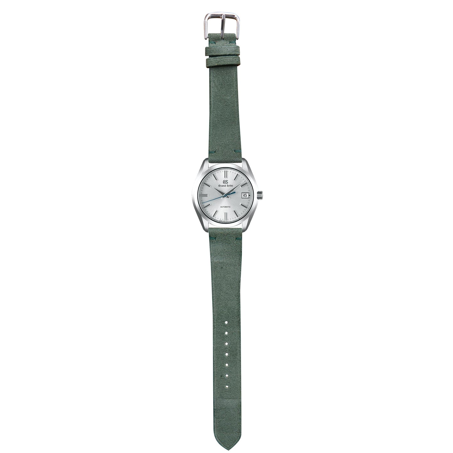 Suede Leather Watch Strap - Green