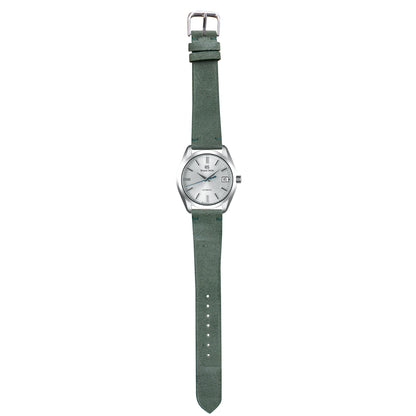 Suede Leather Watch Strap - Green