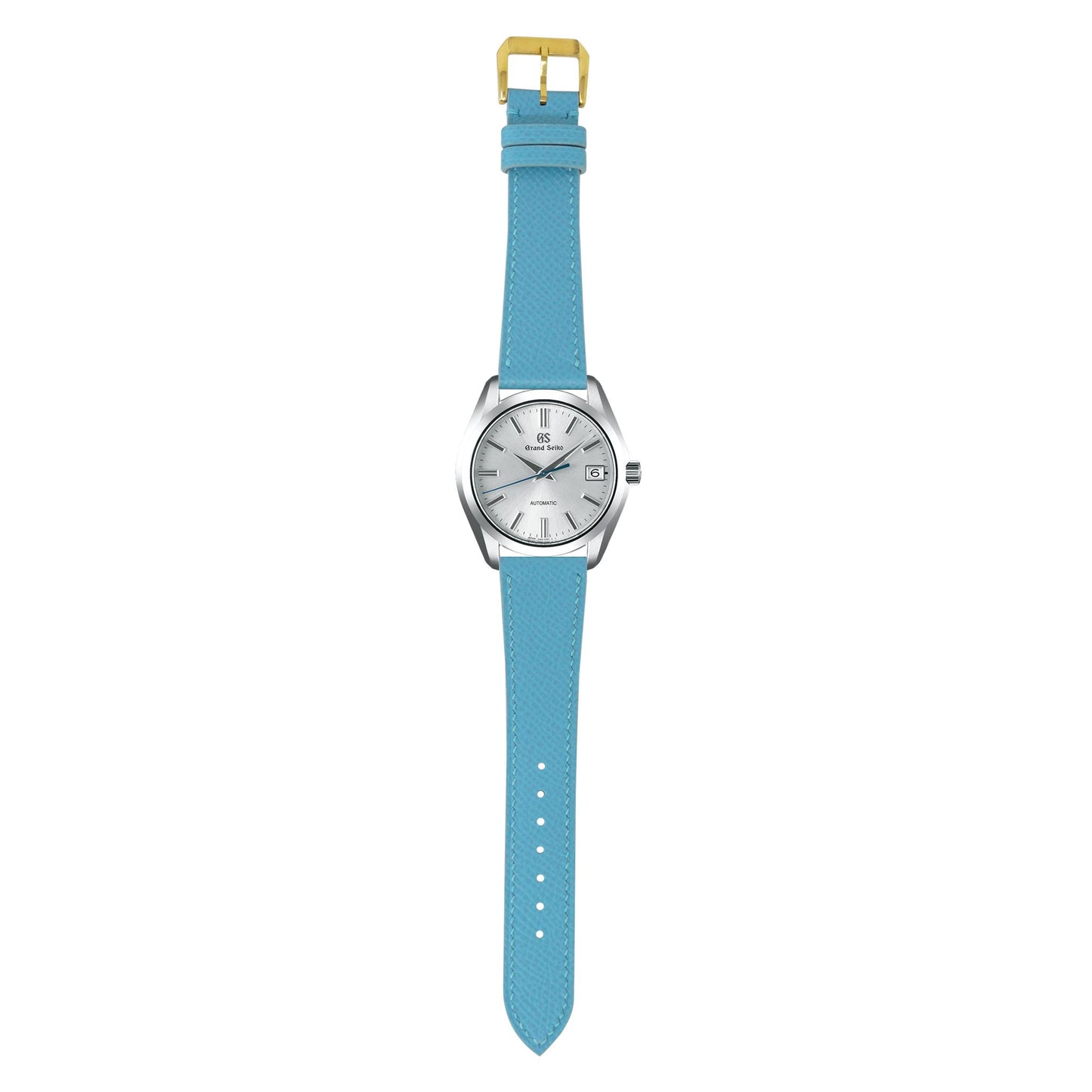 Epsom Leather Watch Strap - Baby Blue