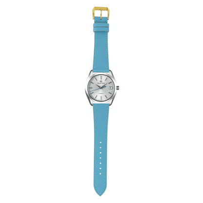 Epsom Leather Watch Strap - Baby Blue