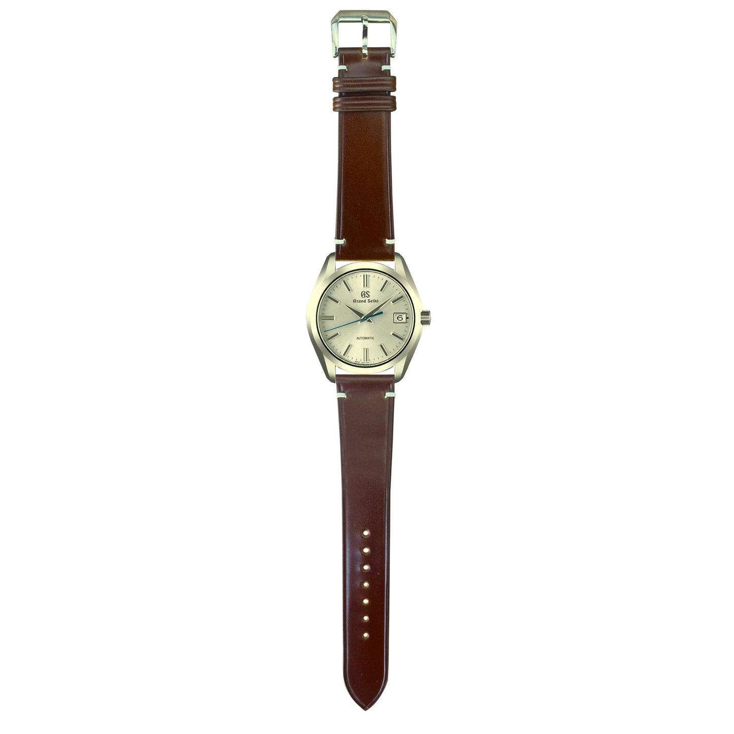 Shell Cordovan Leather Watch Strap - Cognac