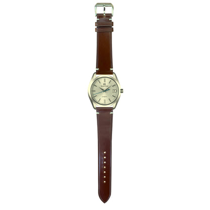 Shell Cordovan Leather Watch Strap - Cognac
