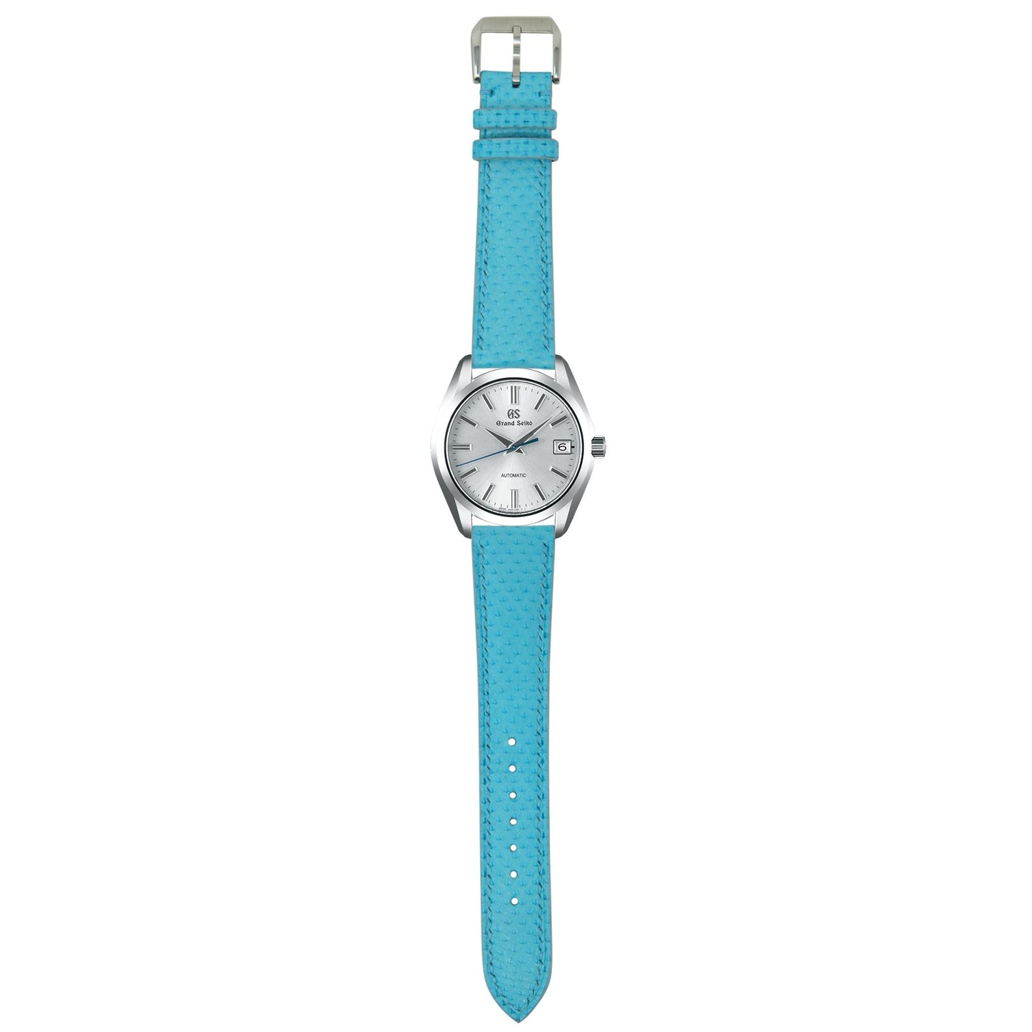 Karung Snake Skin Watch Strap - Tiffany Blue