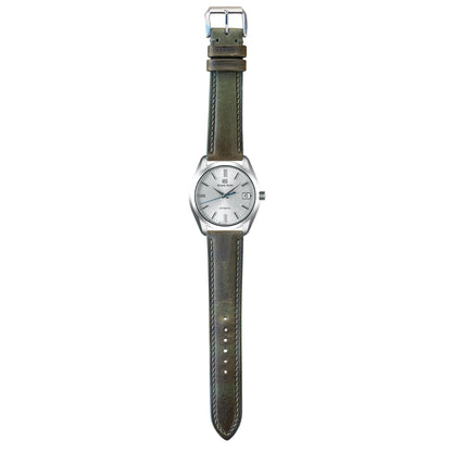 Badalassi Wax Leather Watch Strap - Olive Green