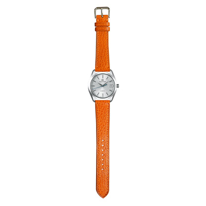 Dollaro Leather Watch Strap - Orange