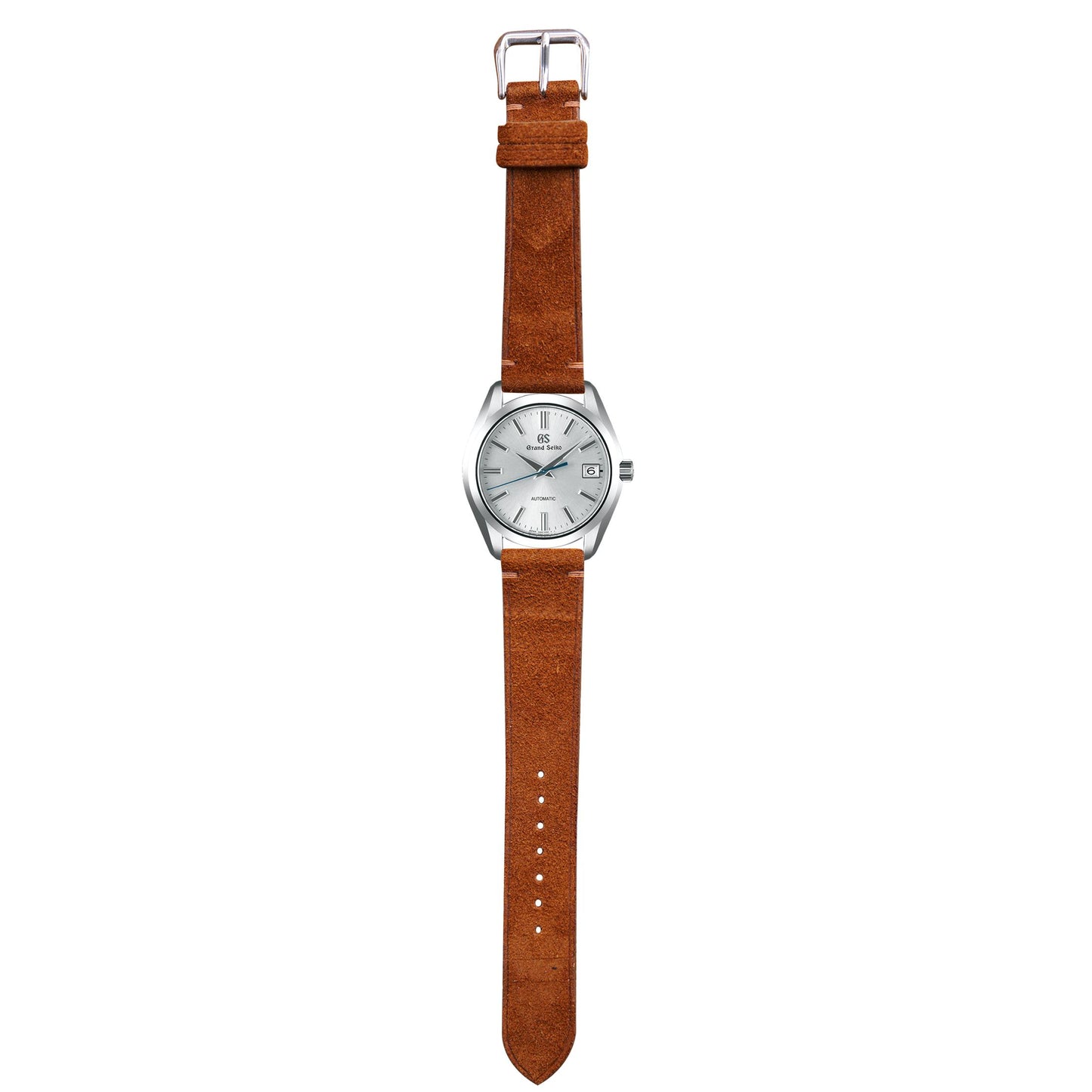 Suede Leather Watch Strap - Dark Brown