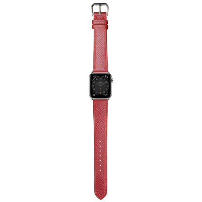 Epsom Leather Watch Strap - Red