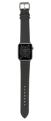 Epsom Leather Apple Watch Strap - Gris Meyer