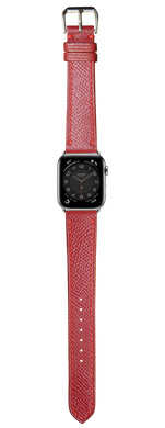 Epsom Leather Apple Watch Strap - Red