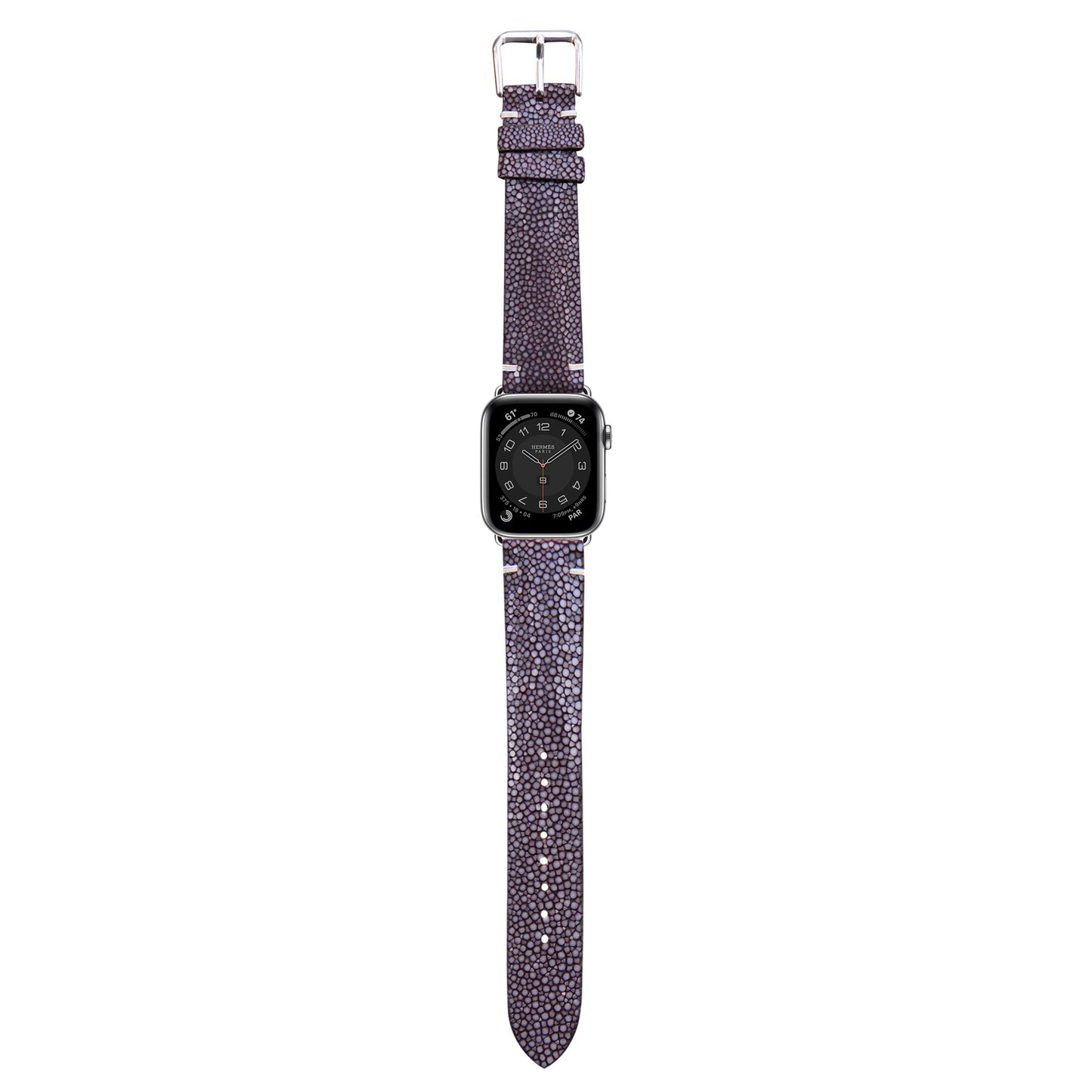 Stingray Leather Watch Strap - Brown