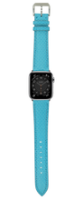 Load image into Gallery viewer, Karung Snake Skin Watch Strap - Tiffany Blue
