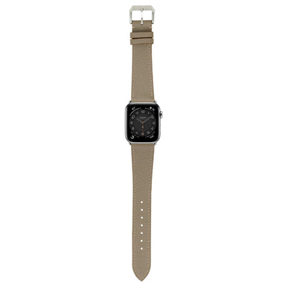 Epsom Leather Watch Strap - Taupe