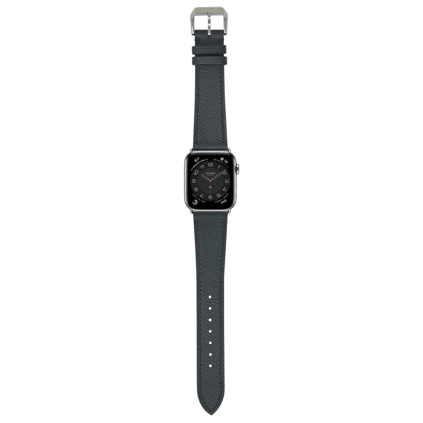 Epsom Leather Watch Strap - Black