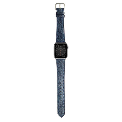 Dollaro Leather Watch Strap - Navy