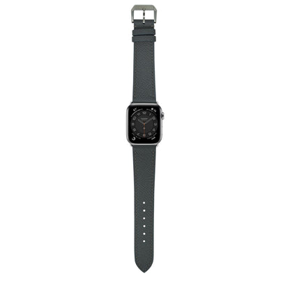 Epsom Leather Watch Strap - Gris Meyer