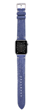 将图片加载到图库查看器，Apple Watch Strap - Stingray Leather - Blue

