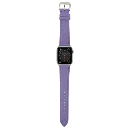 Epsom Leather Watch Strap - Purple