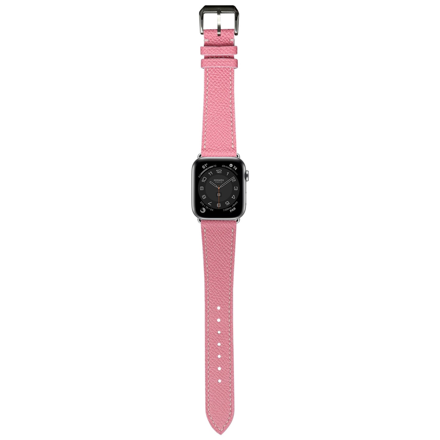 Epsom Leather Watch Strap - Pink