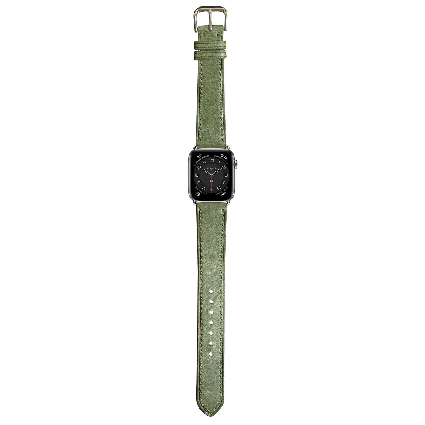 Maya Leather Watch Strap - Dark Green