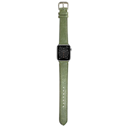 Maya Leather Watch Strap - Dark Green