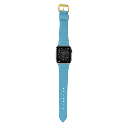 Epsom Leather Watch Strap - Baby Blue
