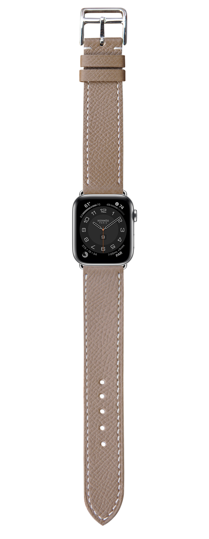 Epsom Leather Apple Watch Strap - Taupe