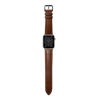 Badalassi Wax Leather Watch Strap - Cognac