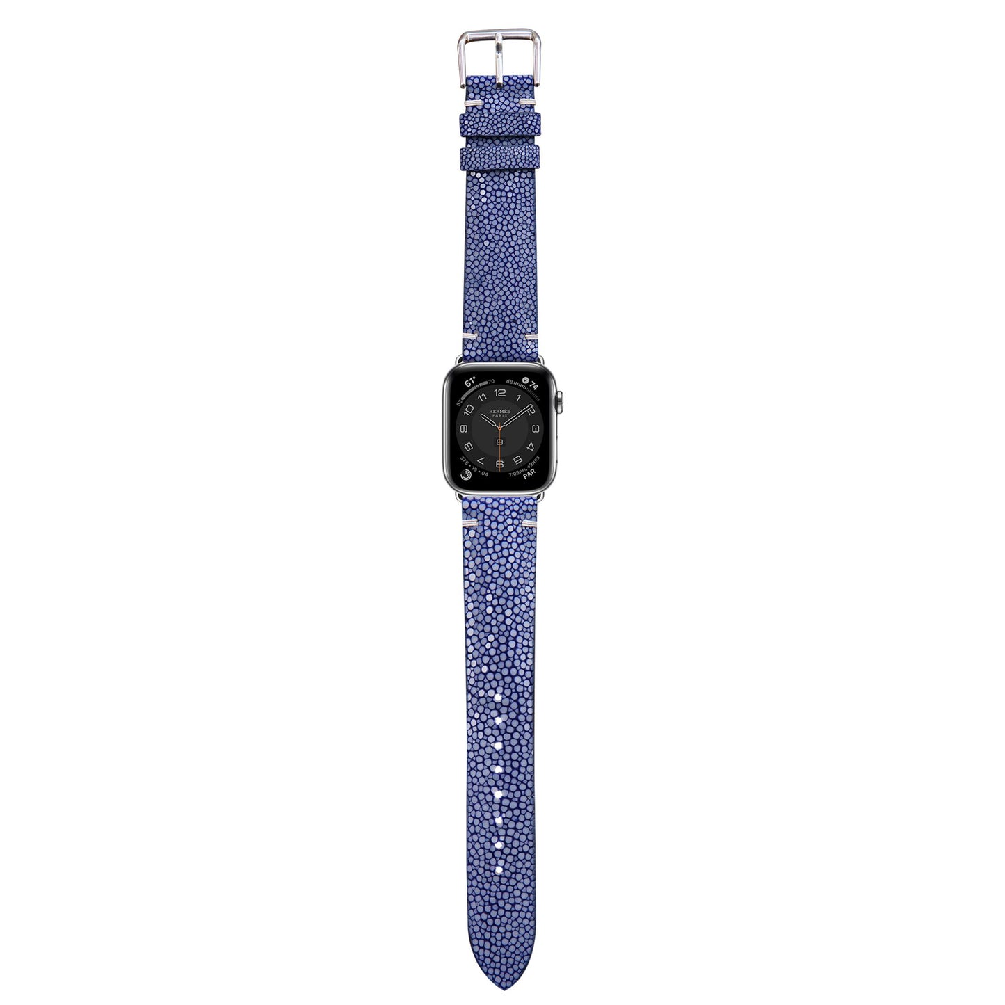 Stingray Leather Watch Strap - Blue