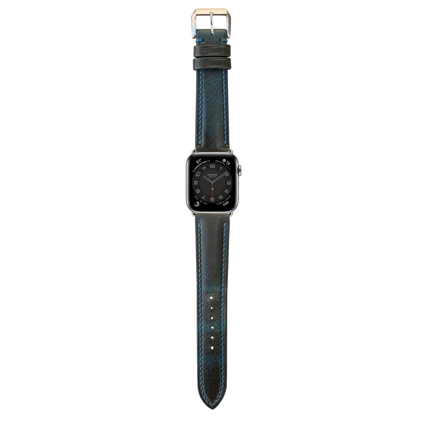 Badalassi Wax Leather Watch Strap - Teal