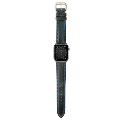 Badalassi Wax Leather Watch Strap - Teal