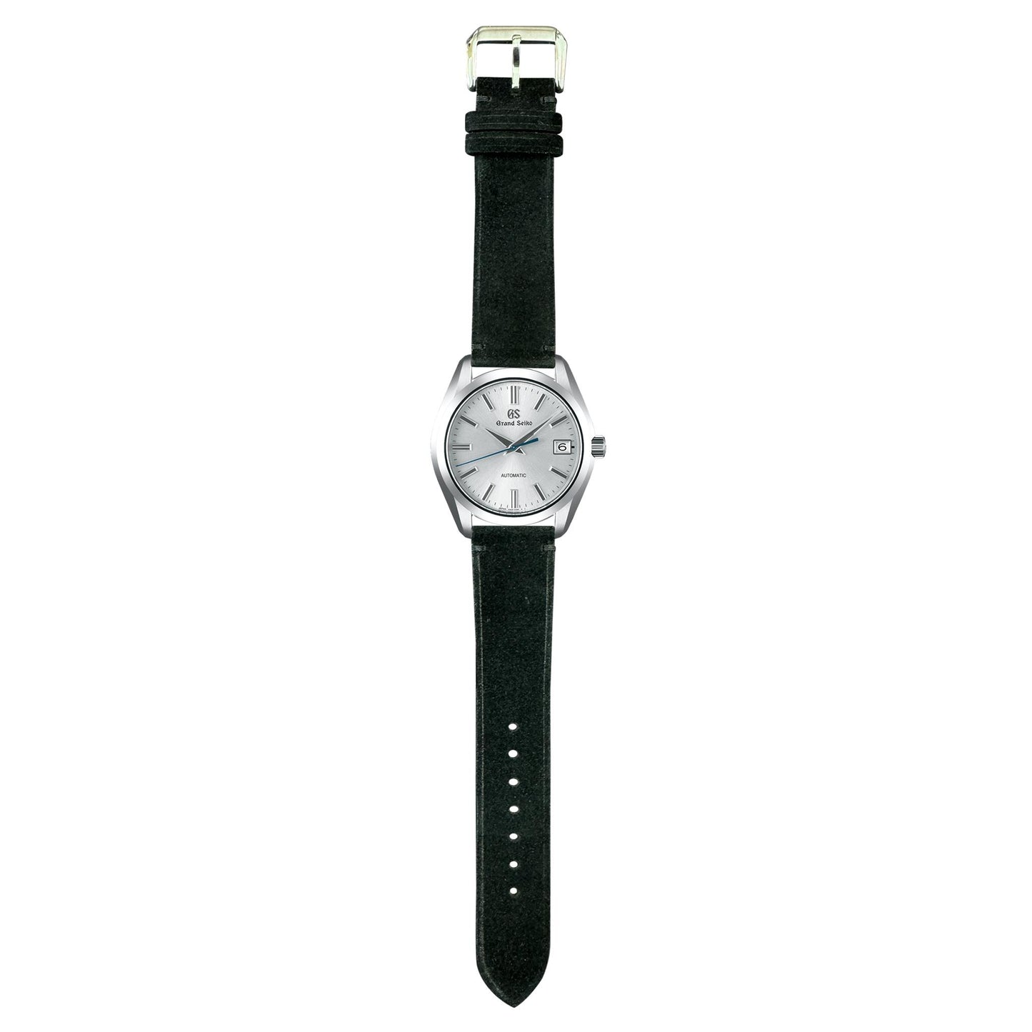 Suede Leather Watch Strap - Black