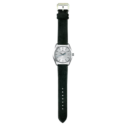 Suede Leather Watch Strap - Black