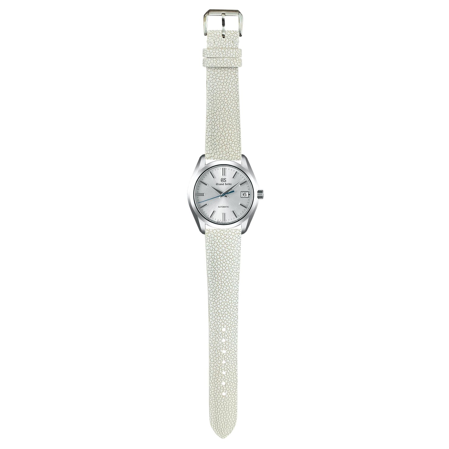Stingray Leather Watch Strap - White