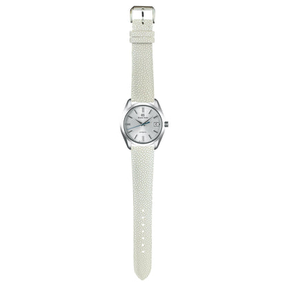 Stingray Leather Watch Strap - White