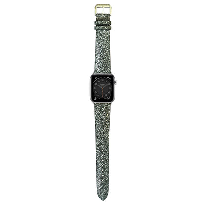 Stingray Leather Watch Strap - Gray