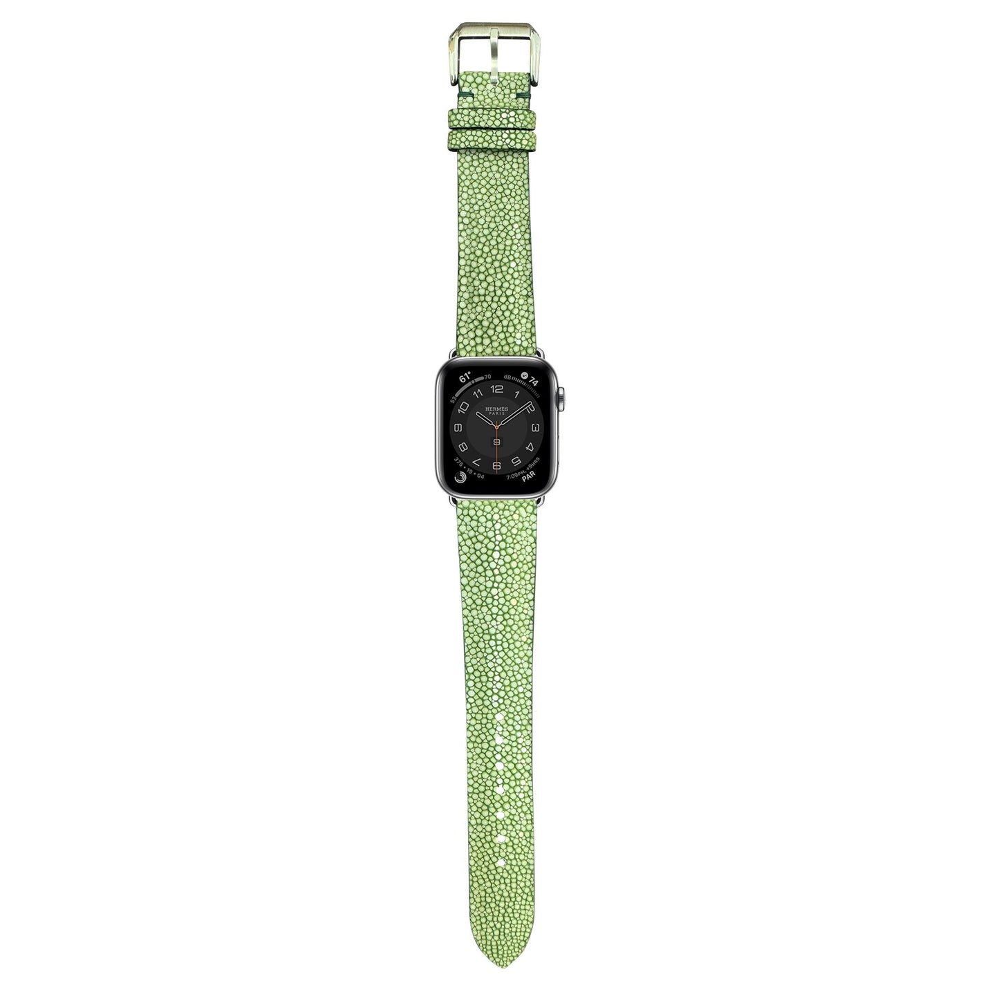 Stingray Leather Watch Strap - Green