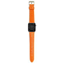 Load image into Gallery viewer, Stingray Leather Watch Strap - Orange
