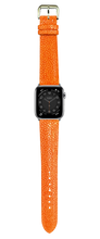 Load image into Gallery viewer, Stingray Leather Watch Strap - Orange
